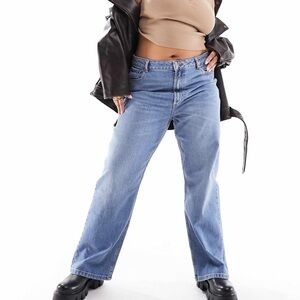ASOS Curve Light Blue Straight Leg Jeans Size 24
